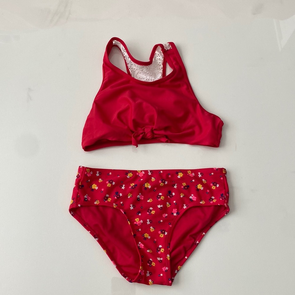 Justice flower bathing suit